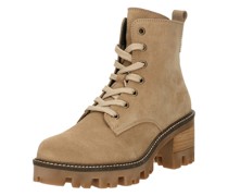 Stiefeletten, Leder, Blockabsatz, für Damen