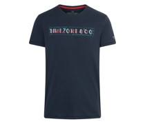 T-Shirt, Rundhals, Logo-Print, für