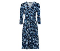 Kleid, 3/4-Arm, Blumenmuster, für Damen