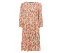 Volantkleid, Paisley-Muster, für Damen