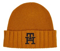 Beanie, einfarbig, Patch, für Herren