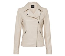 Jacke, Kunstleder, Klappkragen, für Damen