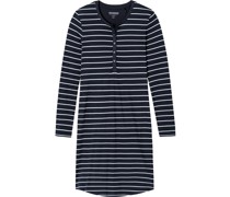 Selected Nachthemd, Henley-Ausschnitt, Ringel, für Damen