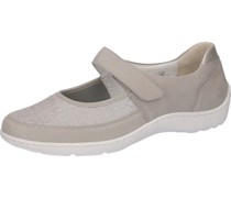 Slipper, Leder, Klettverschluss, für Damen