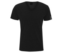 T-Shirt, offener Saum, V-Ausschnitt, Rückennaht, für Herren