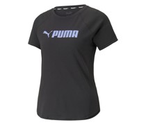 T-Shirt, Rundhals, Logo-Print, für Daen