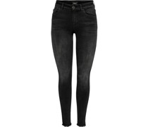 Jeans, Skinny Fit, 5-Pocket, offene Saumkante, für Damen