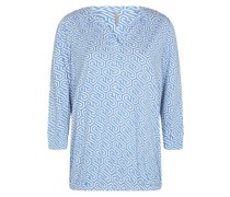 Bluse, Split-Neck, für Daen