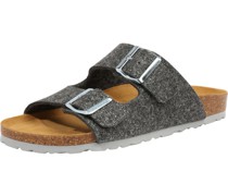 Pantoletten, Tieffußbett, Glitzer, für Damen