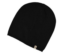 Mütze, schmaler Rippbund, Label, für Damen