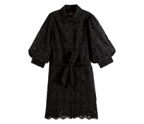 Kleid, Lochstickerei, kurz, für Damen