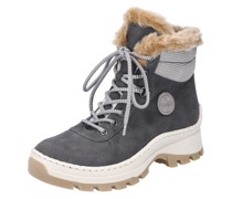 Schnürstiefeletten, gefüttert, Kunstleder, für Damen