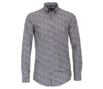 Hed, Button-Down-Kragen, inial-Print, für Herren