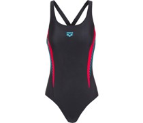 Badeanzug, sportiv, Logo-Print, für Damen