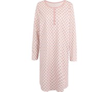 Lovely Nights Nachthemd, Henley-Ausschnitt, Allover-Print, für Damen