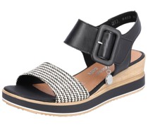 Sandaletten, Leder, Keilabsatz, für Damen