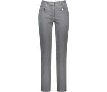 Mona Jeansodern Fit, Zipper Taschen, für Damen