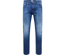 Jeanshose, Baumwoll-Mix, Used-Look, für Herren