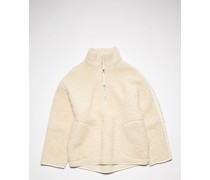 Ecru/beige Fleece sweatshirt