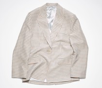 Hellblau/Rosa Einreihige Anzugjacke
