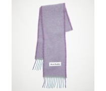 Fransen-Schal aus Mohair-Wolle