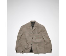 Brown/red Single-breasted blazer