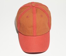 Rostrot/Orange Baseballkappe aus Baumwolle