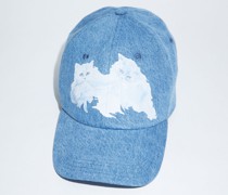 Bedruckte Baseballkappe aus Denim