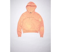 Orange/Gelb Kapuzen-Sweatshirt mit Print