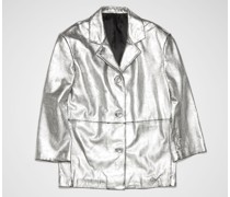 Sprayed leather jacket