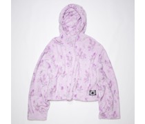 Kapuzen-Sweatshirt aus Teddy-Stoff
