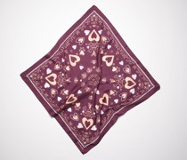 Schal mit Bandana-Print im Herz-Design