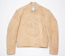 Suede leather jacket