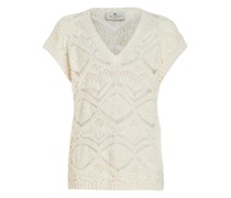 Florale Strickweste