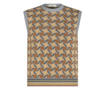 Strickweste mit Geometrischen Motiven