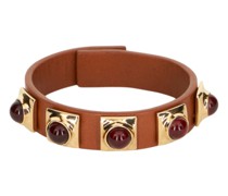 Crown Me Armband mit Nieten und Cabochon-Steinen