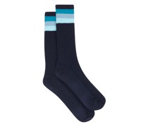 Gestreifte Jacquard-Socken