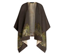 Jacquard-Cape mit Landschaft