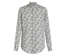 Gestreiftes Hemd mit Zebras
