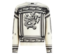 Wollpullover mit Grafischen Paisleymotiven