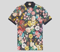Poloshirt mit Floralem Print