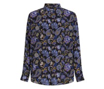Seidenhemd mit Floralem Paisley