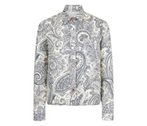 Hemdjacke mit Paisley-Print
