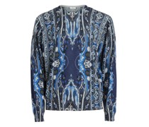 Paisley Pullover aus Seide und Kaschmir