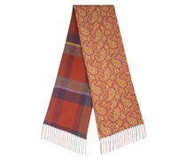 Doppel-Schal mit Glencheck- und Paisleymotiven