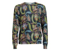 Paisley Pullover aus Seide und Kaschmir