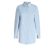 Gestreifte Bluse mit Aufgesticktem Pegaso