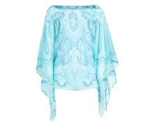 Seidenponcho mit Paisleymotiven
