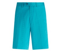 Jacquard-Bermudas mit Geometrischen Motiven