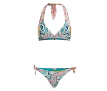 Bikini mit Paisley-Print In Strahlenkranz-Optik